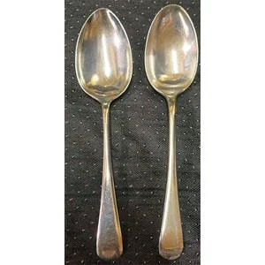 2 Nickel Silver Spoons