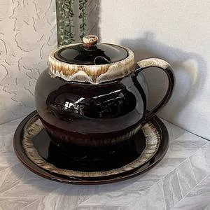 7-Piece Vintage Pfaltzgraff Gourmet Soup Set - Large Tureen, Platter & 4 Lidded Bowls