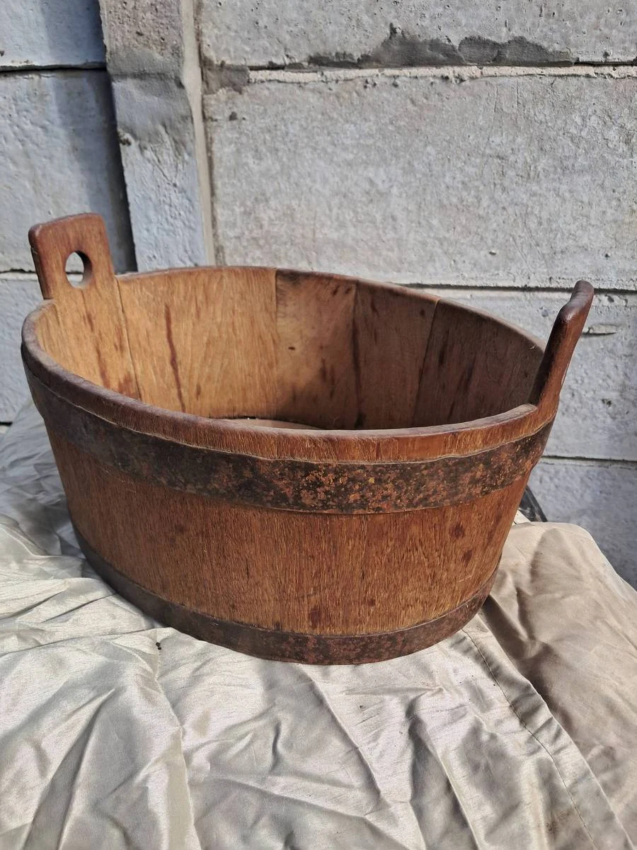 Antieke hout balie