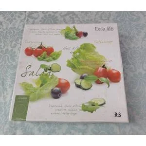 AN ART DECOR MEDITERAINEAN SALAD PLATTER SOLD AS IS