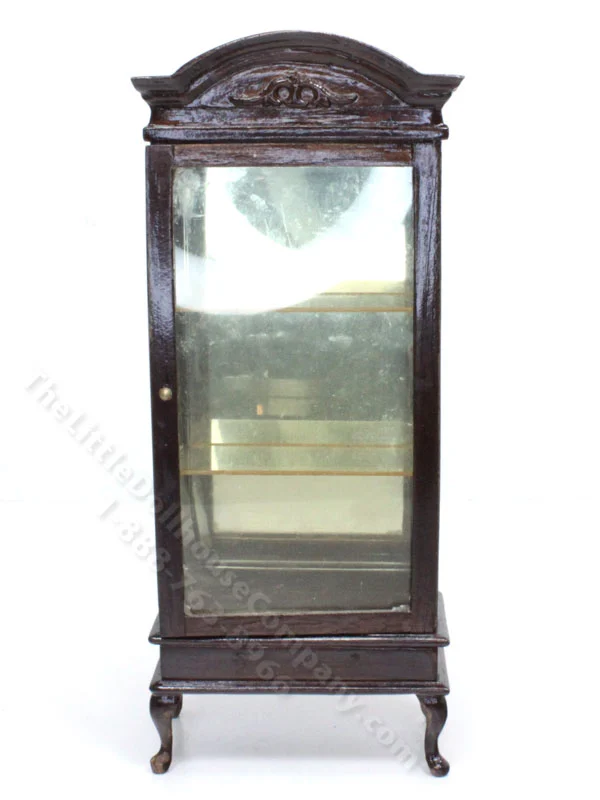 As-Is Miniature Three Level Display Cabinet in Mahogany