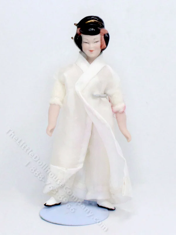 As-Is Partially Assembled Porcelain Japanese Woman Doll