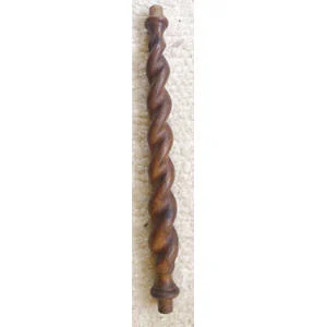 BARLEY TWIST COLUMN BURMESE TEAK