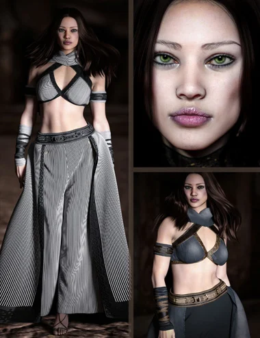CB Giselle HD Character, dForce Clothing Set and Texture Expansion Bundle