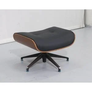 Classic Eames Style Ottoman / FootstoolBlack