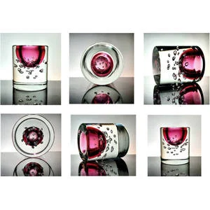 Czech art glass vase designed for Skrdlovice Glassworks by Prof Jaroslav Svoboda