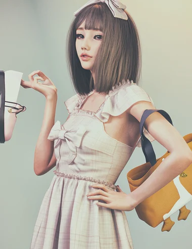 dForce Rainy Koo Outfit for Genesis 8 and 8.1 Females