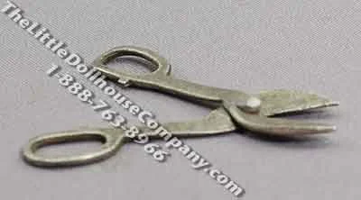 Dollhouse Scale Model Tin Shears