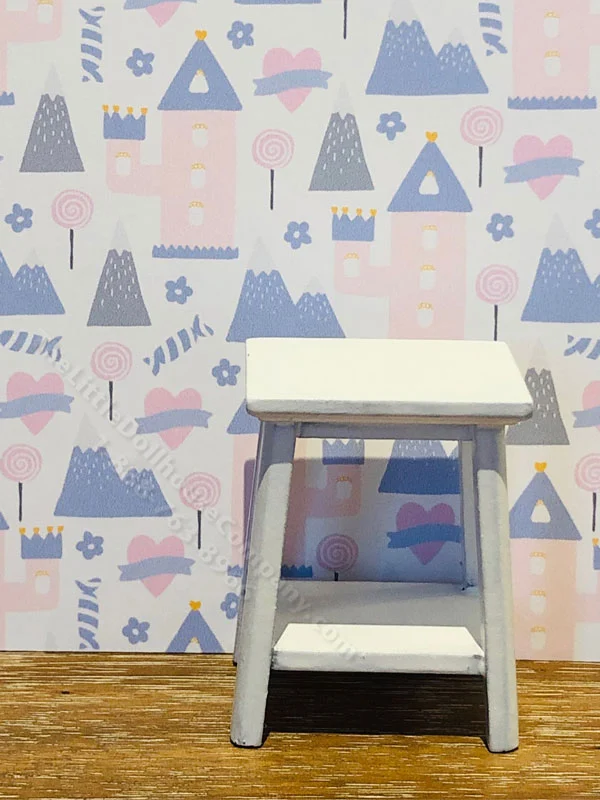 Dollhouse Scale Model Wallpaper - Pink&Purple Kingdom - 3pc Set
