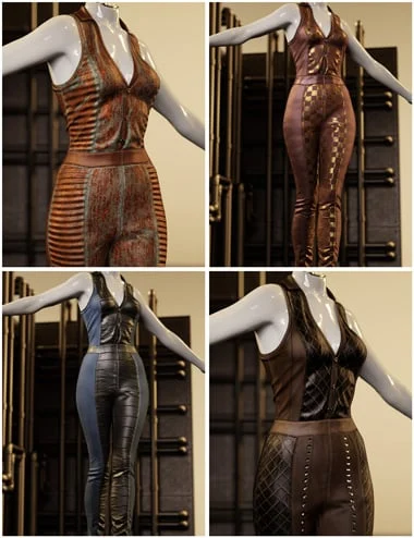 Fantasy Textures Addon for Sleeveless Buttoned Bodysuit