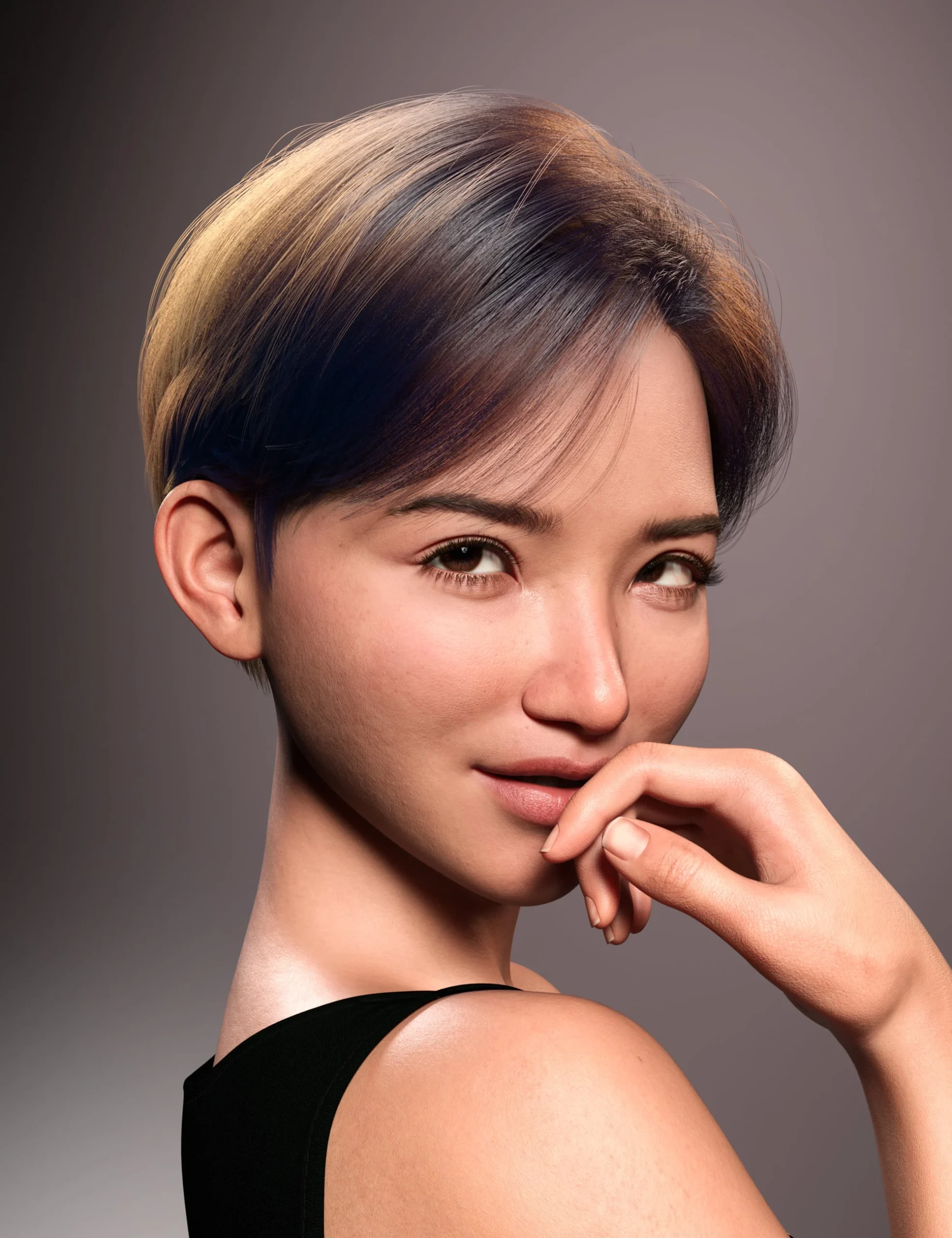 FE 2-in-1 Short Side Part Bob Hair Bundle for Genesis 9