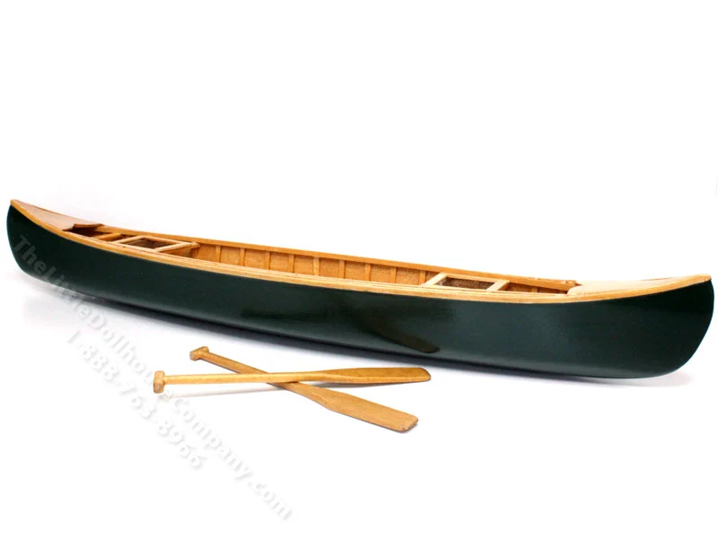 Full Scale Miniature 16" Canoe for Dollhouses