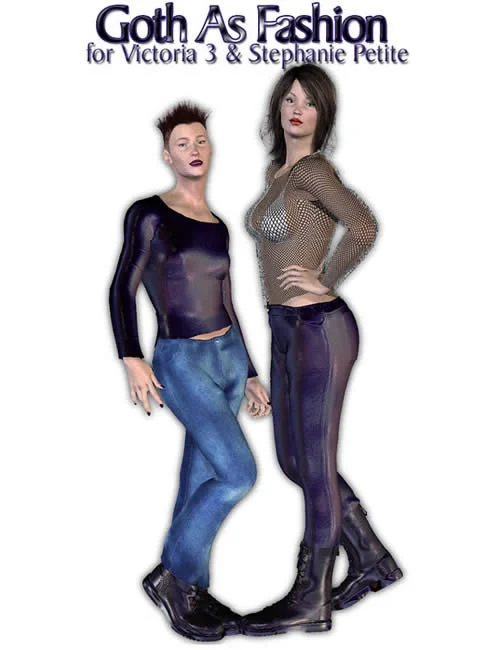 Goth as Fashion for Victoria 3 and Stephanie 3 Petite