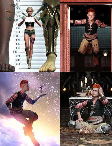 Happiest Thoughts Pose Bundle for Genesis 9