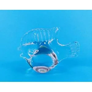 Lead Crystal Paperweight Murano Fish