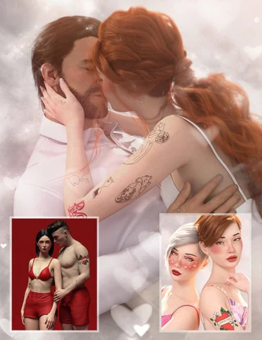 Loving Love Body Art and Poses Bundle