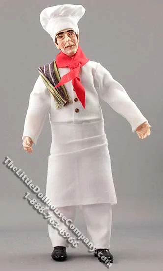 Marcia Backstrom Designed 1" Scale Chef for Dollhouses