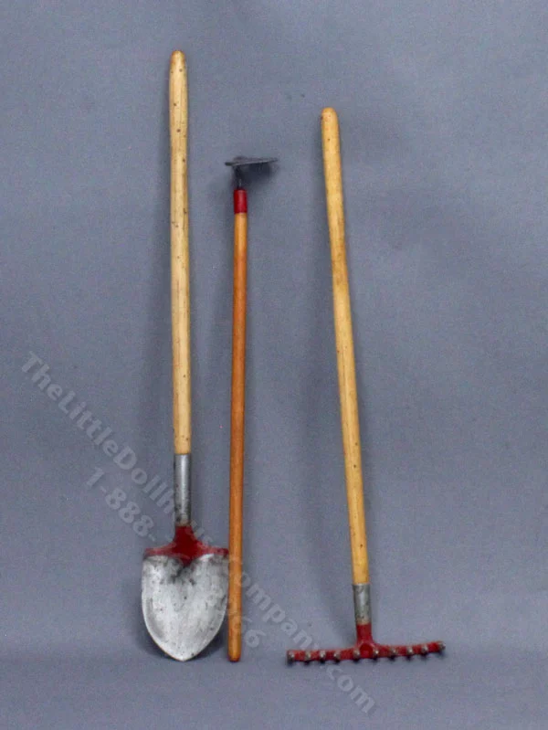Miniature 3-Piece Garden Tool Set for Dollhouses