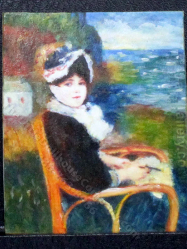 Miniature "By the Seashore" Replica Painting by Larry Morganti