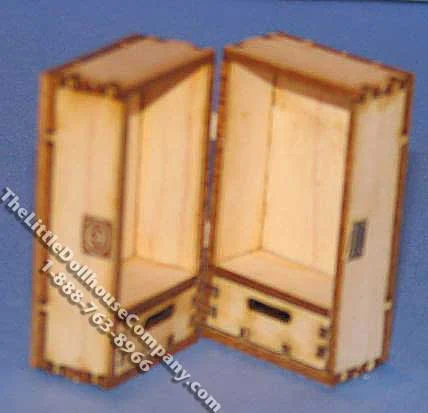 Miniature Doll Trunk Kit for Dollhouses