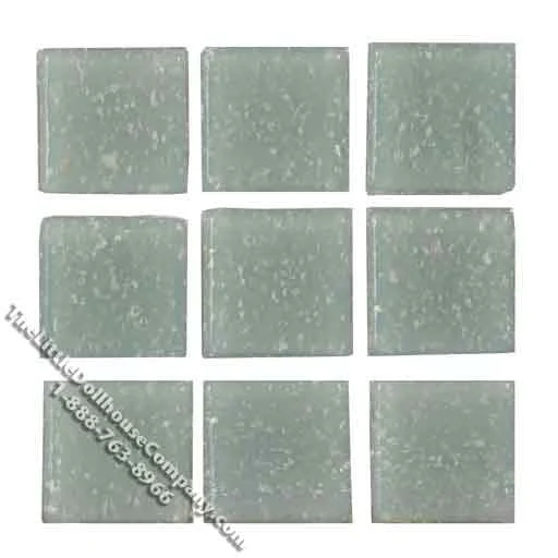 Miniature Grey Glass Mosaic Tile Sheet (Discontinued)