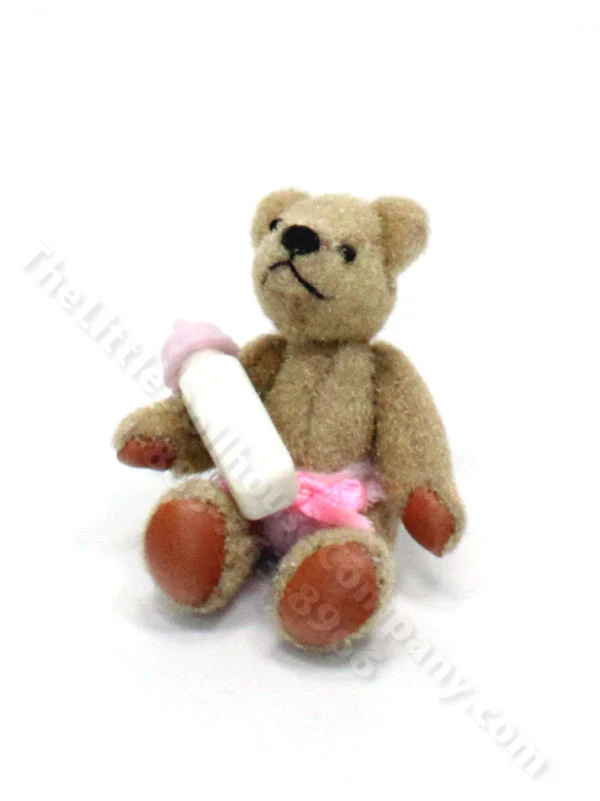 Miniature Handmade Baby Bear for Dollhouses
