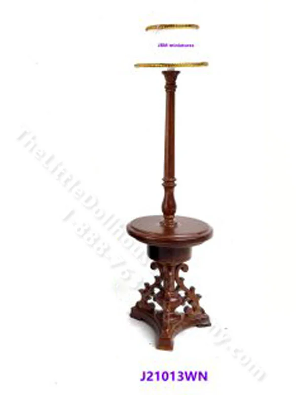 Miniature Lamp with Shelf for Dollhouses