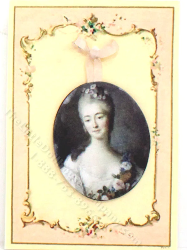 Miniature Rococo Lady's Portrait by Cristina Lissiotto
