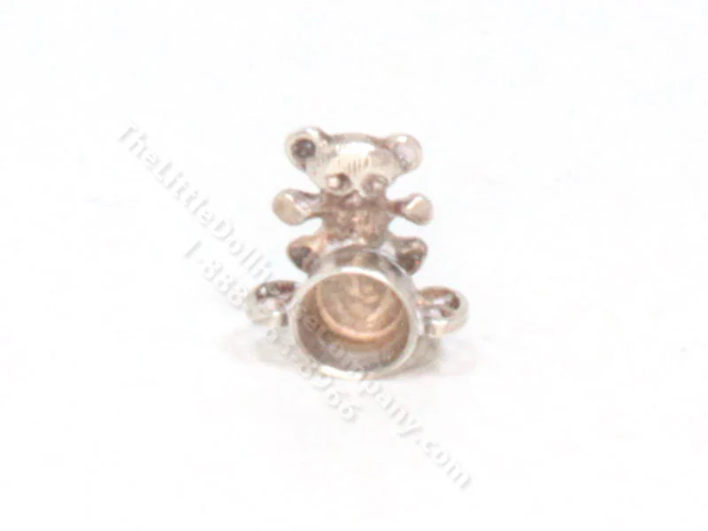 Miniature Sterling Silver Christening Cup with Bear Base