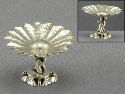 Miniature Sterling Silver Daisy Pedestal Bowl by Don Henry