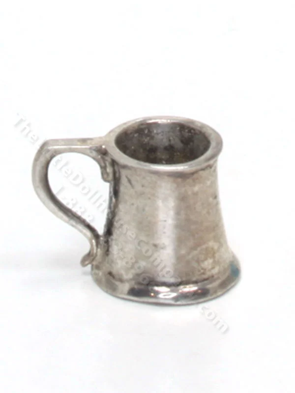 Miniature Sterling Silver Tankard w/ Curved Handle by Don Henry