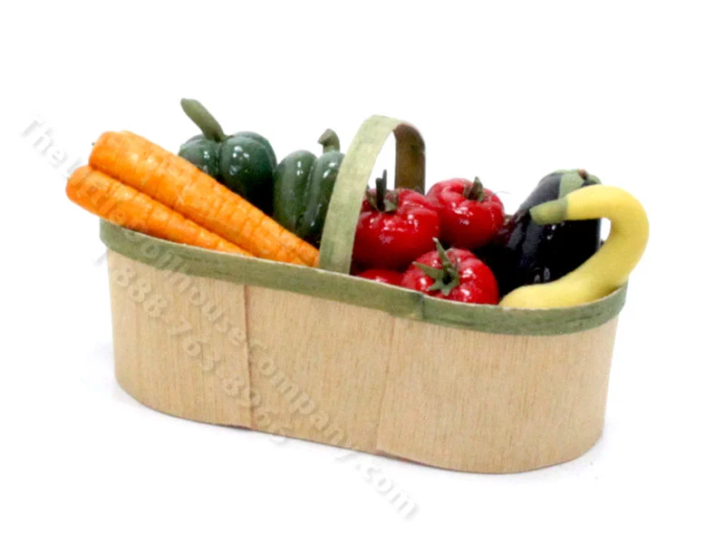 Miniature Vegetable Basket by Gail Wise