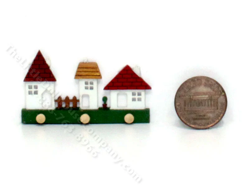 Miniature Wooden Houses Hanger Kit by Pierluigi