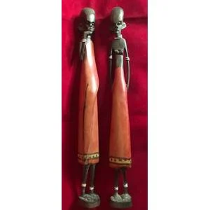 Pair African Tribal figurines