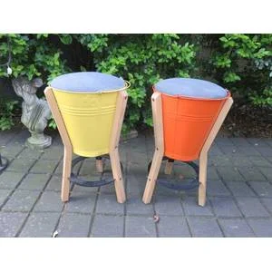 Pair of Pedersen and Lennard bucket stools