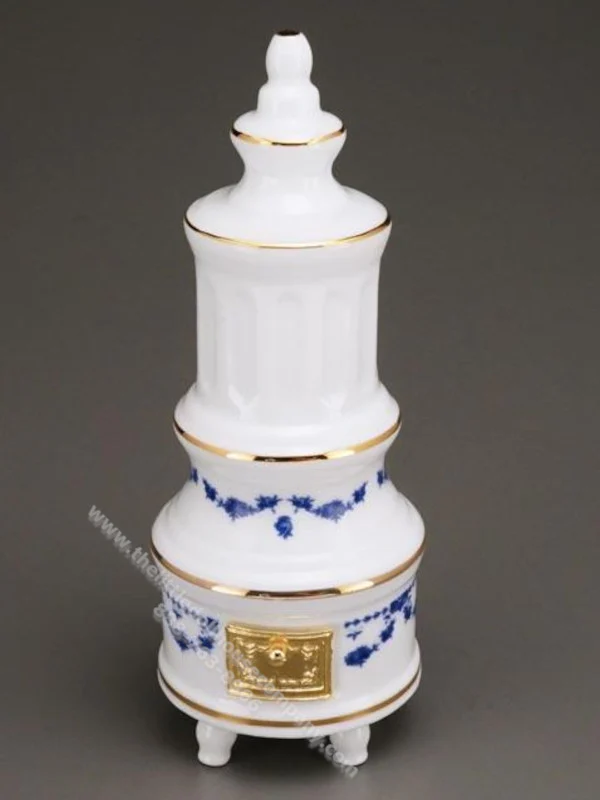 Porcelain Stove Blue Bow Pattern