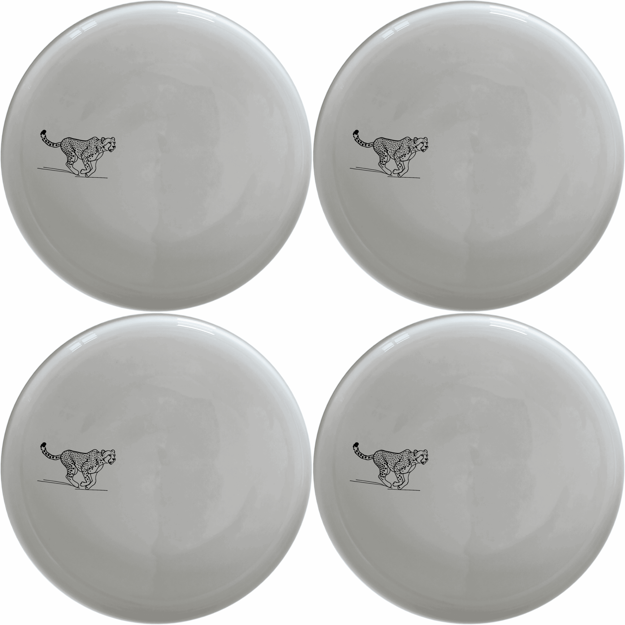 Running Cheeta Side Plate Set of 4 - Range 4