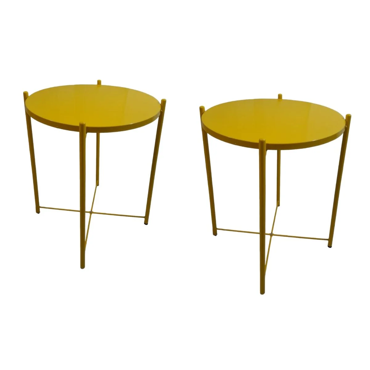 SMTE -Round Occasional Coffee TableSet of 2Yellow