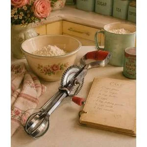 Stainless steel Taplin Mfg. Co. egg beater