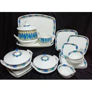 Stunning Turi-design, Clupea dinner set, Gramstadt Oliver for Figgio, Norway c.1960