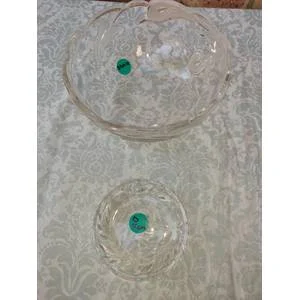 TWO CRYSTAL BOWLS SOLD AS IS