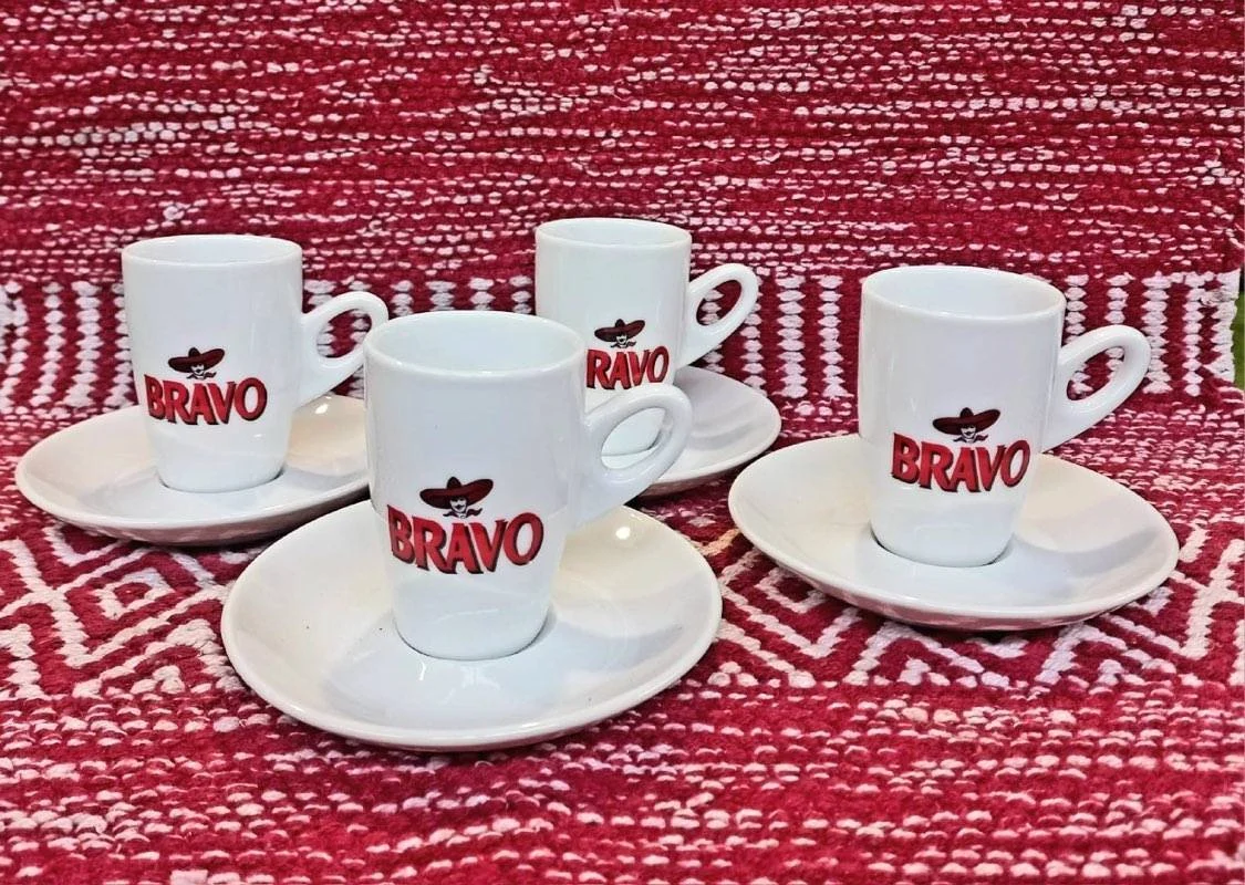 Vintage BRAVO Greek Espresso Set