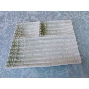 A VINTAGE ITALIAN PORCELAIN ESPARAGUS DESIGN PLATTER SOLD AS IS