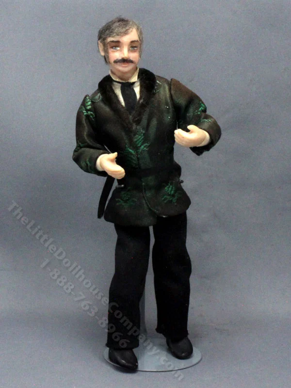 Vintage Man in a Smoking Jacket