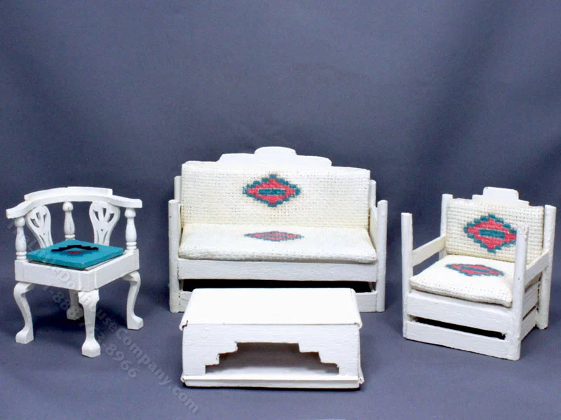 Vintage Miniature Southwestern Living Room Set