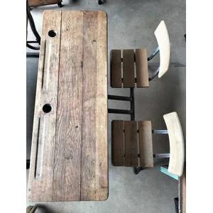 Vintage primary school desk (COLLECTION BOKSBURG ONLY)