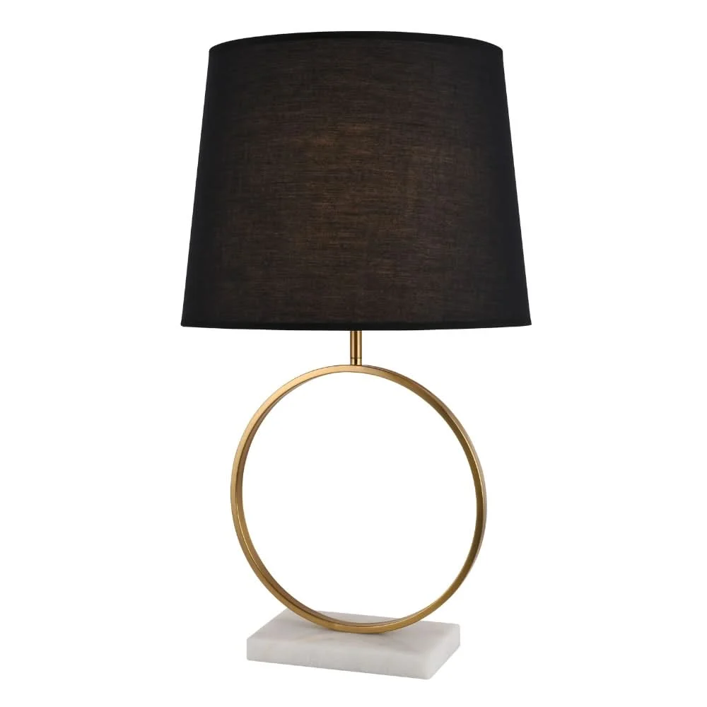 Vivaldi Black & Gold Marble Table Lamp