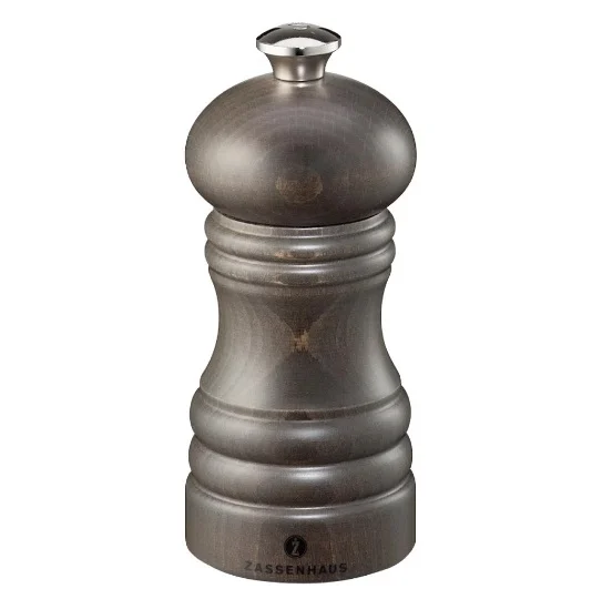 Zassenhaus Berlin Salt Mill, 12cm - Beechwood Dark Stained (020113)