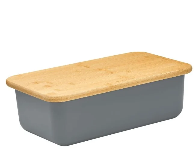 Zassenhaus Rectangular LOFT Bread Box - Cool Grey (065039)